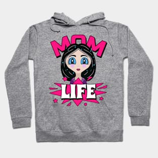 Mom Life Quote Pink Hoodie